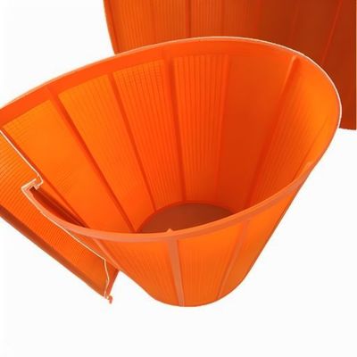 1040x700mm 0,045mm Pantalla de poliuretano naranja para materias primas de vidrio