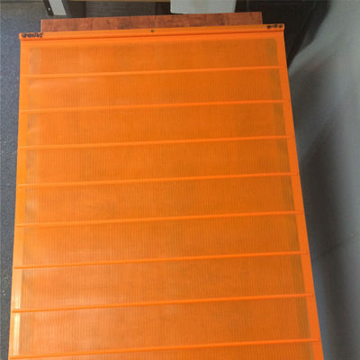 5 capas de tamaño de la pila Vibración de las pantallas de poliweb de uretano para la separación de materiales en color naranja