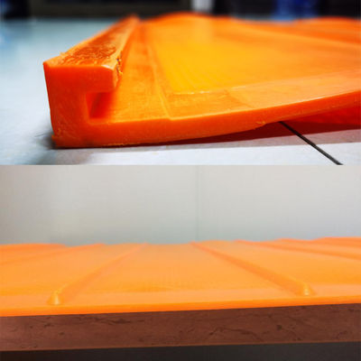Panel de pantalla de uretano de alto rendimiento naranja para procesamiento de arena de silicio