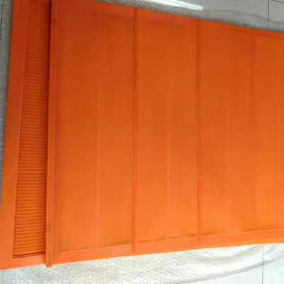 Panel de pantalla de PU naranja anticiega 1.0 mm para mineral de hierro