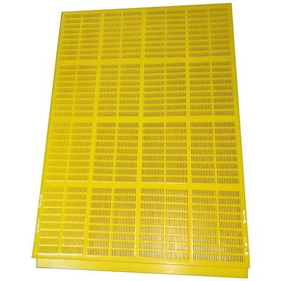 Alfombra amarilla de poliuretano de 30 mm para la separación de minerales mineros