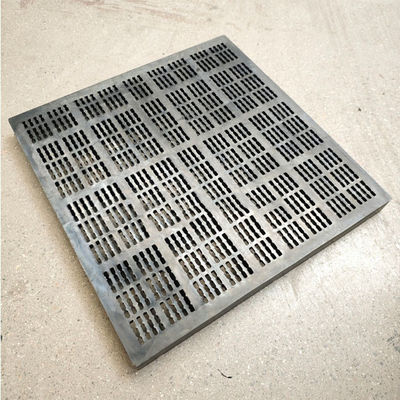Panel de pantalla de goma de larga duración de 30*8mm para pantallas vibrantes de minería