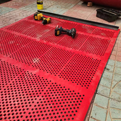 1m de ancho Alfombra de caucho autolimpiante para la separación de materiales finos