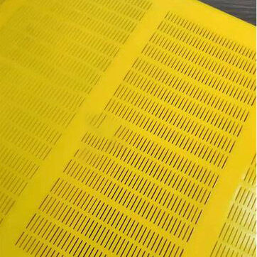 Resistencia al desgaste WS 85 paneles de pantalla de poliuretano de fundición abierta 305x305mm montaje de asiento de tren para el procesamiento de carbón