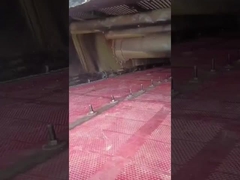 Panel de pantalla de goma rojo-negro