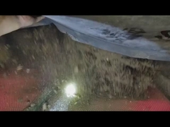 Panel de pantalla de goma rojo-negro